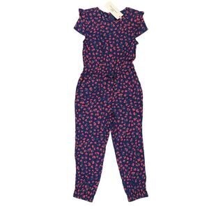 Vineyard Vines Girls Jumpsuit Romper Size 5 Cherries Holly Berries Summer NEW